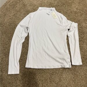 Abercrombie & Fitch Ribbed White Top